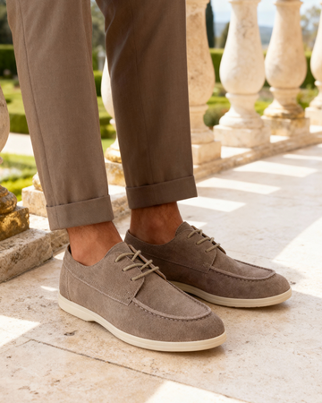 Zapatos Premium de Gamuza con Cordones